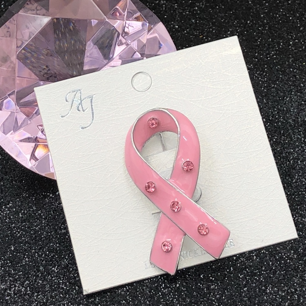 ๐ผ Pink Ribbon Breast Cancer Pin Brooch